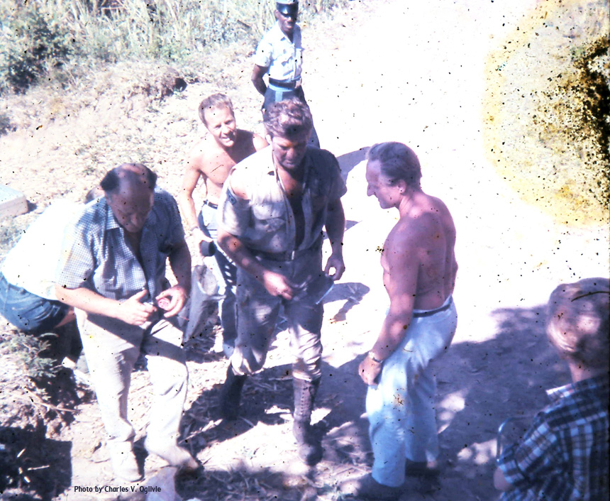 Rod Taylor on location